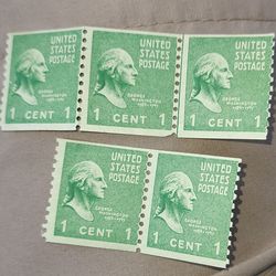 1 cent George Washington stamps