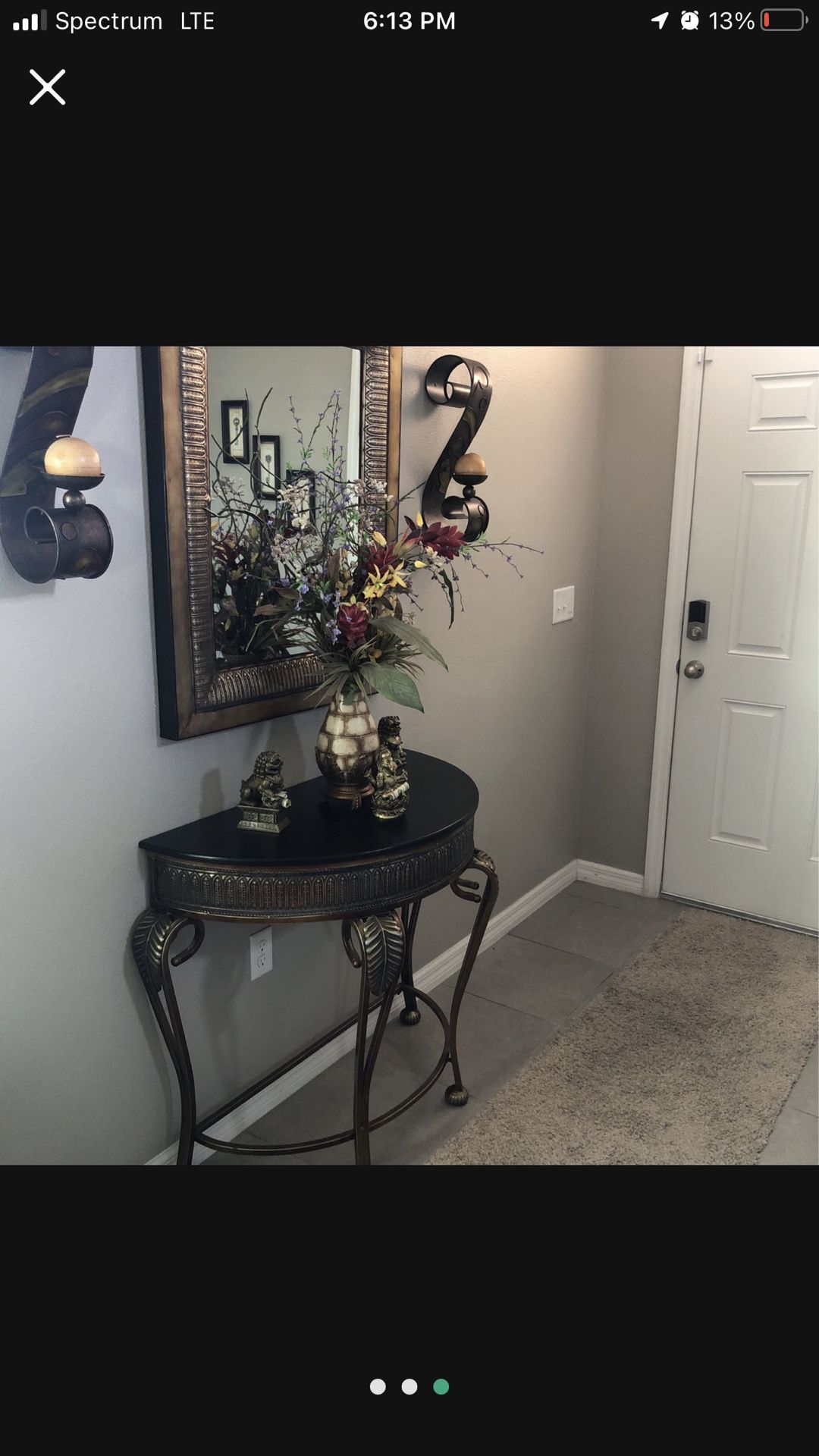 Foyer Table With Matching Mirror