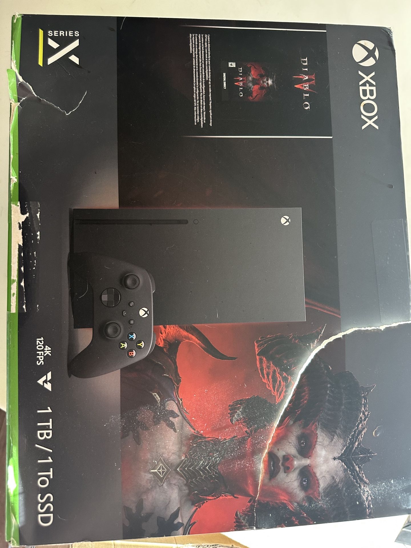 Xbox Series X 1TB Diablo IV edition, cooling fan, charging base, Wall mount, Extras
