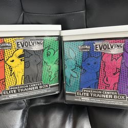 evolving skies pokémon center etb pair