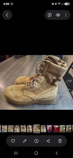 Women's Size 7 Boys Size 5 Construction Boots Brown Suede Leather Work Travel