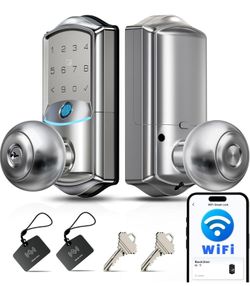 Veise VE028 WiFi Fingerprint Smart Door Lock with Knob Handle