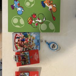 Universal Studios Epic Universal Nintendo Pins, Planner And Badge Holder