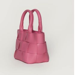 MINI WOVEN HAND BAG Pink Morning