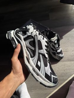 Balenciaga Runner Black And White Trainer