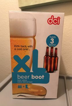 Beer boot glass