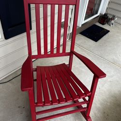 Red Rocking Chairs 