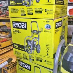 RYOBI 3300 PSI 2.5 GPM Cold Water Gas Pressure Washer with Honda GCV200 Engine