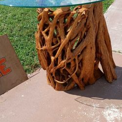 Hand Crafted Banyan Tree Entry Table 