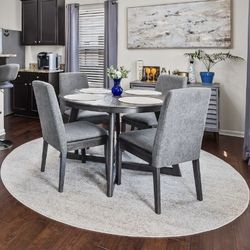 Grey Dining Table With 4 Chairs