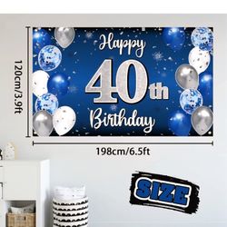 40th Birthday Banner