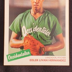 Livan Hernandez, Rookie Card Cuban League, Baseball Card 