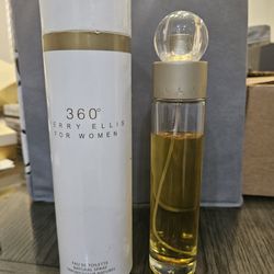 Perry Ellis 360 Perfume Woman's Eau De Toilette Spray Cologne Deoderant Vaporizer 3.4 Ounce Oz Fragrance 90% Full