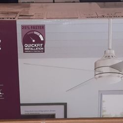 BRAND NEW Home Decorators Collection 52" Mercer Indoor Ceiling Fan Brushed Nickel Finish