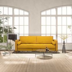 7’ Nouhaus Module Sleeper Sofa Bed Couch Luxury Convertible Sofa Futon Bed Latex Pull Out Couch Bed