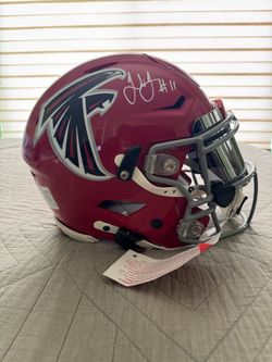 Julio Jones Signed Atlanta Falcons Throwback Speedflex Authentic Helmet BAS