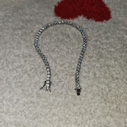 8 Inch 3mm Moissanite Tennis Bracelet Sterling Silver