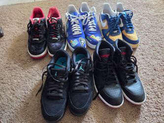 Various jordan and nike 11.5 size shoes