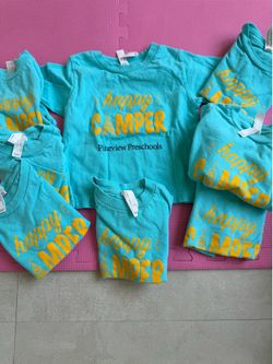 8 Pineview Preschools summer camp shirts size 2T