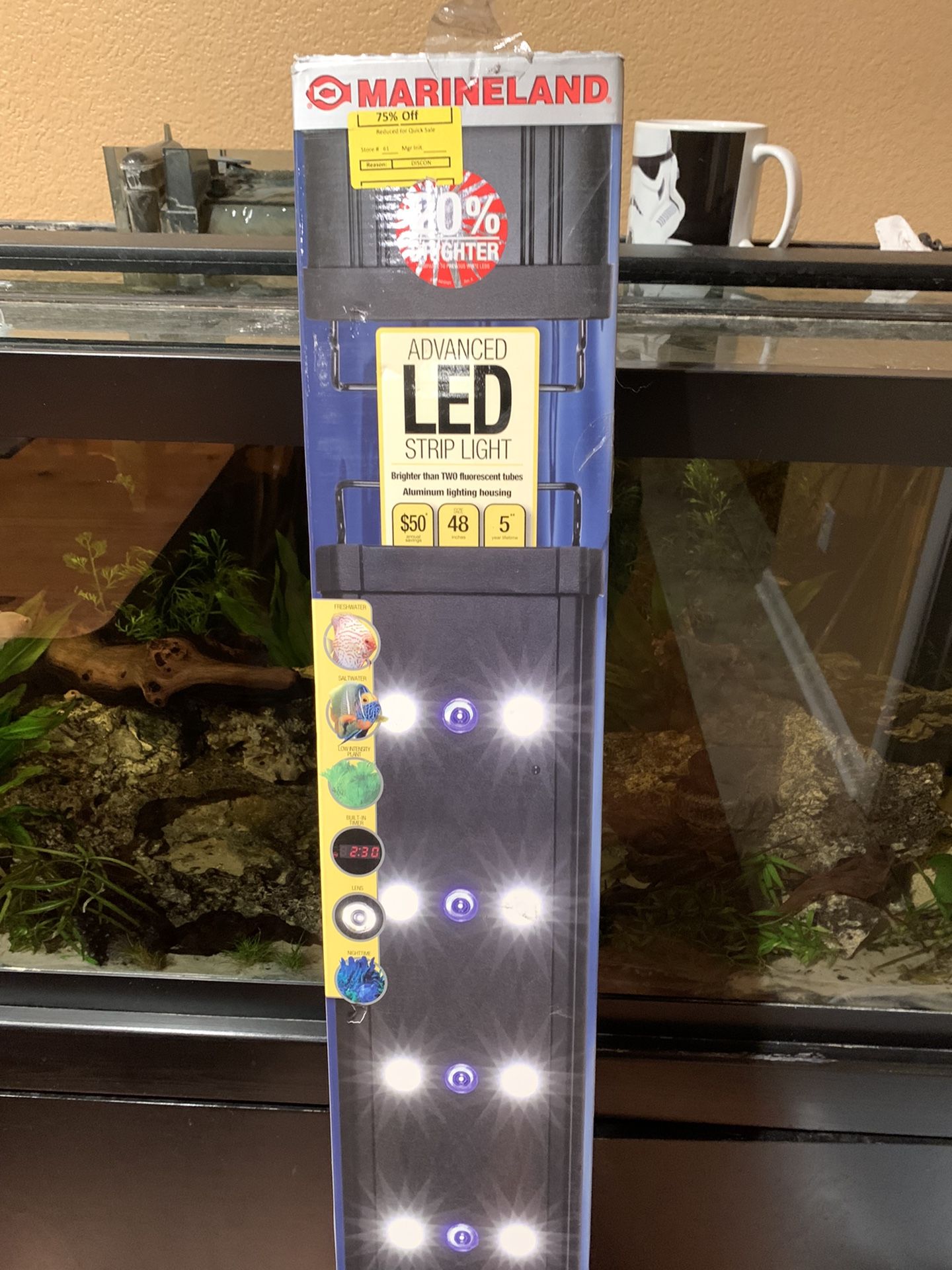 Fish tank light, 48 inches