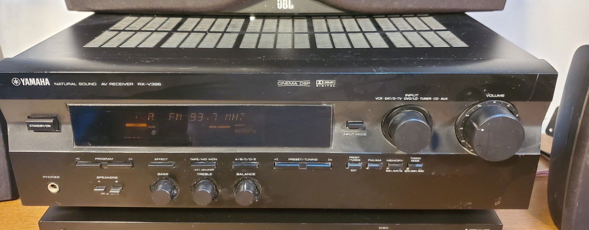 Yamaha RX-V396 5.0 Channel Home Theater Receiver. Watch Video Demo