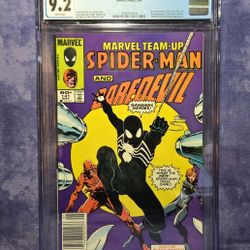 Marvel Team Up #141, 1984 • CGC 9.2 WP Newsstand • 1st App Of Black Suit In Title