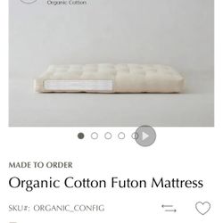 Organic Cotton Cal King Mattress + Cover + Frame
