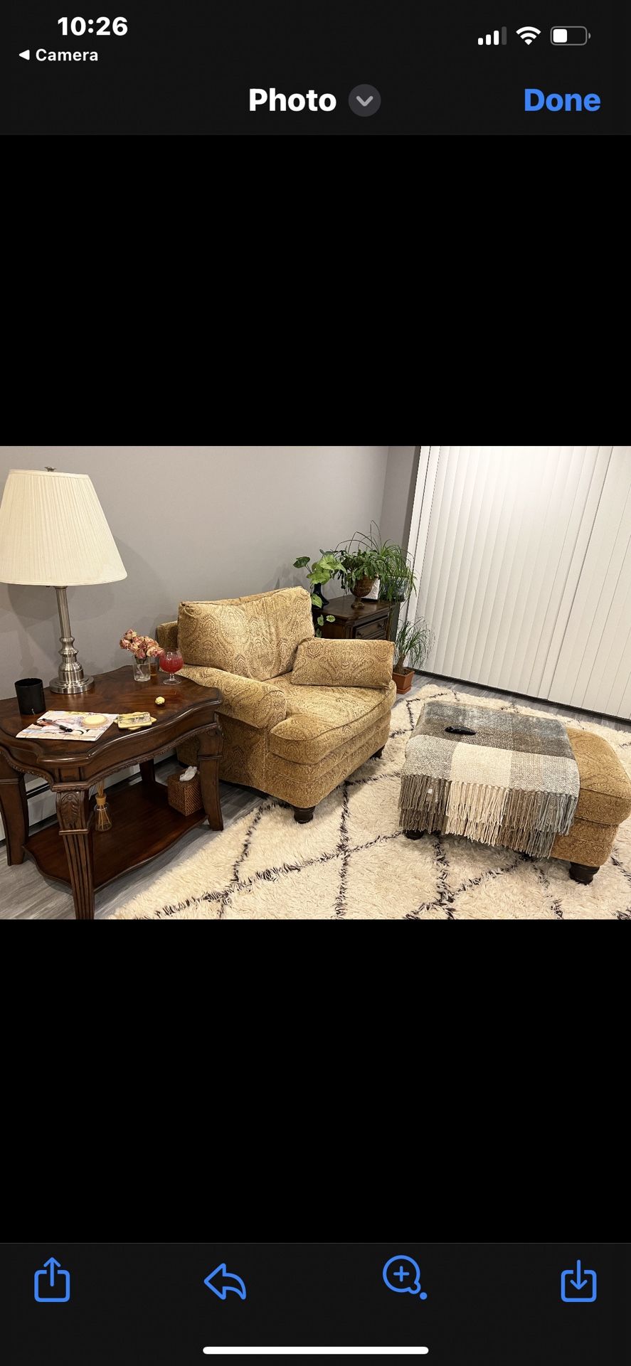 arm chair , Ottoman