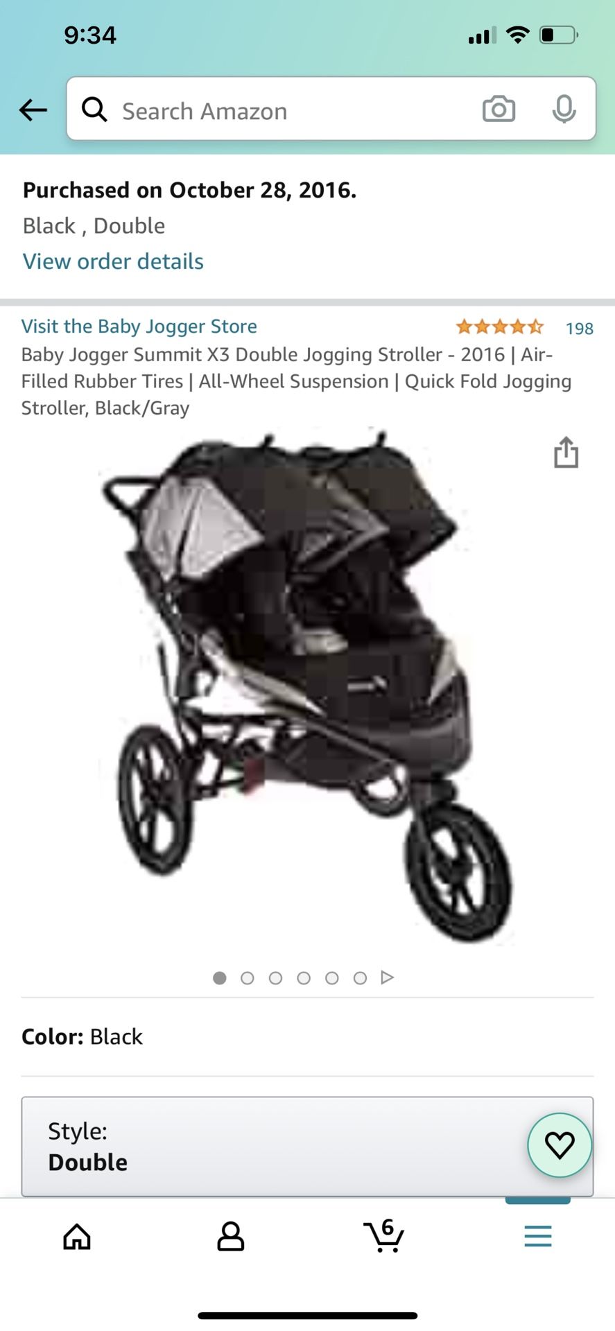 2016 Baby Jogger Summit X3 Double Stroller