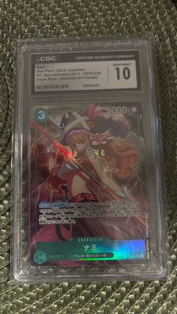CGC 10 Nami One Piece OP02-036 Alternate Art Parallel