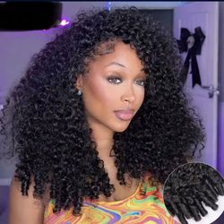 250% Density Burmese Curly Human Hair Wig  13x4 HD Transparent Lace Frontal Wigs Pre Plucked Rem Burmese Human Hair Wigs 18 Inch