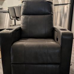Power Leather Recliner