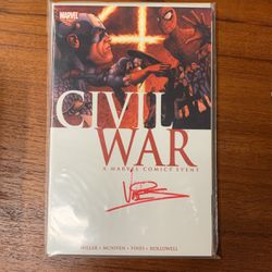 Civil War A Marvel Comic Event Signed By Vines