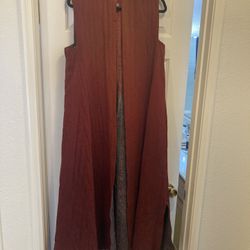 Screen Worn Dracula Untold Red Long Sleeveless Tunic