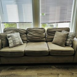 3 Piece Couch Set : 3 Seats Sofa + Armchair And Ottoman With Storage