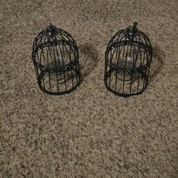 2 Decorative Tea Candel Cages