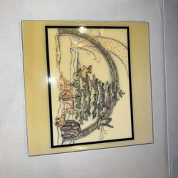 Dawn Dark Mountain "The Dream of the Star" Print on Tile