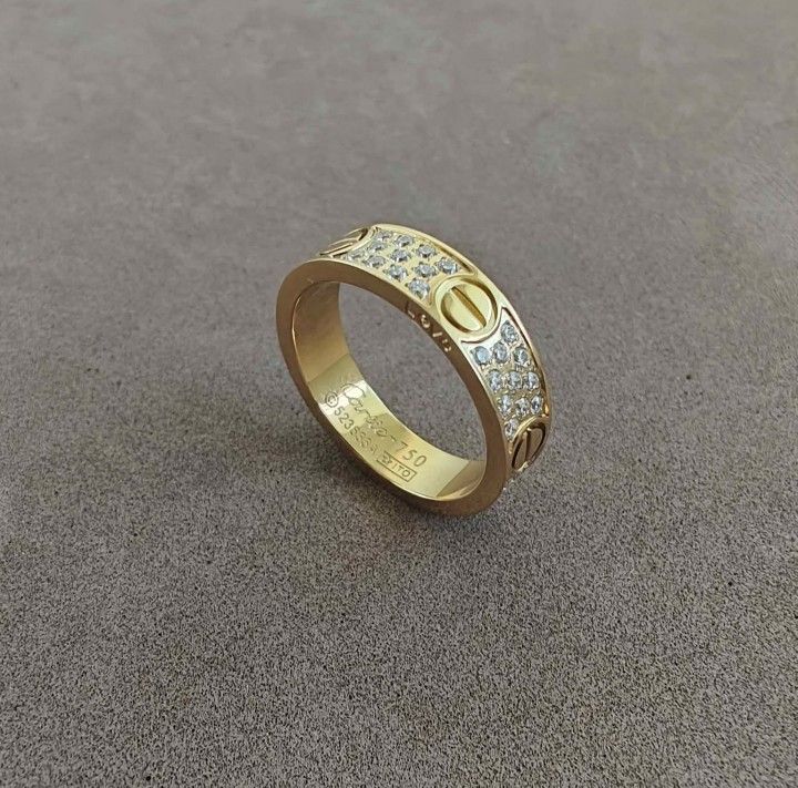 Love Ring Zirconia Stone Unisex Ring 