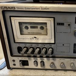 Craig 70s Stereo System Tape Player Works!