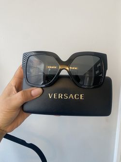 Versace black and gold sunglasses  