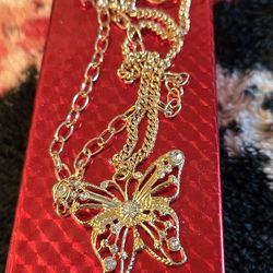 Butterfly Double Necklace