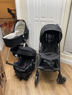 Nuna Mixx Next Stroller with Car Seat and Bassinet with Stand