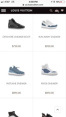 Louis Vuitton Fastlane Sneaker (LV 9 / US 10) Denim Blue