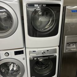 Maytag XL Washer Dryer w Steam & Detergent Dosing 