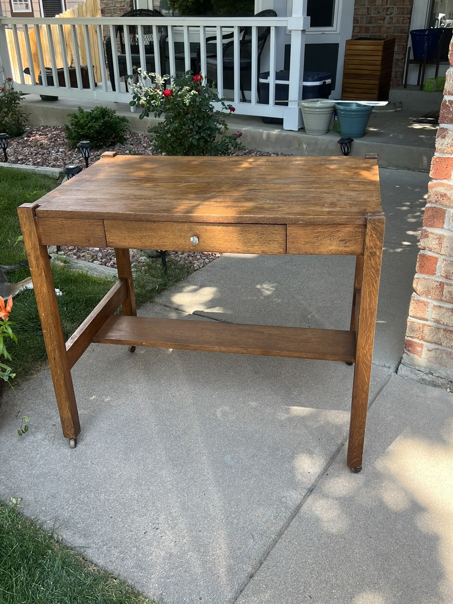 Antique Library Writing Desk