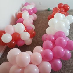 two balloon garlands $25 bucks 