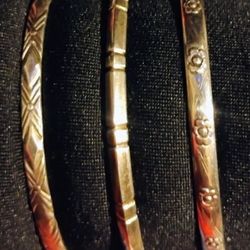 X3 Vintage 925 MEXICO Bangles 