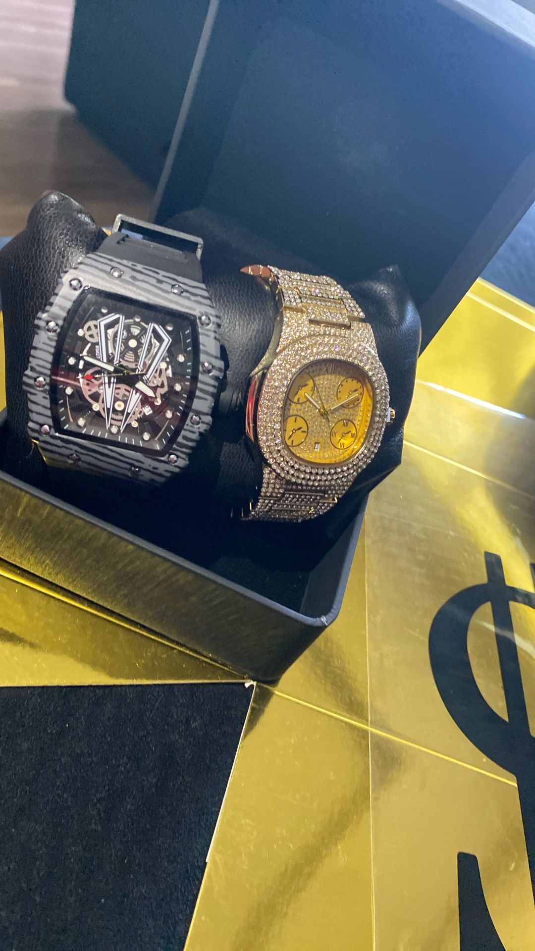 Two Piece CEO Millionaire Yellow Black set collection, rapper, boss elite man