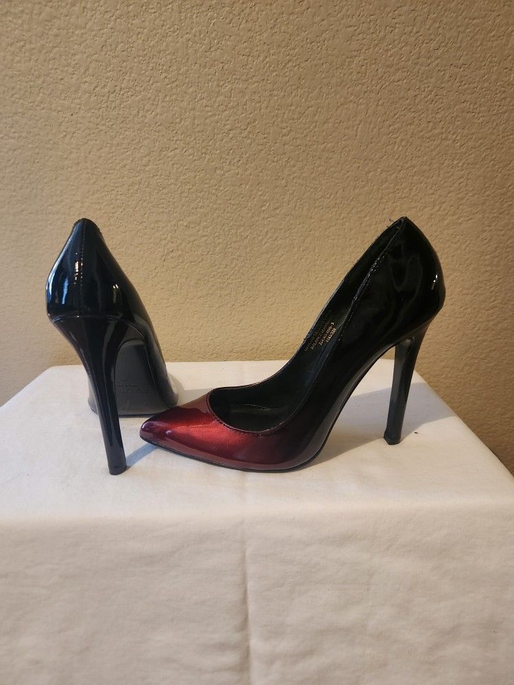 Colin Stuart Red Black Ombre Heels Size 5m
