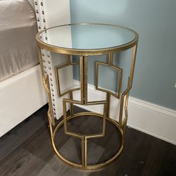 Gold Mirror Side End Tables